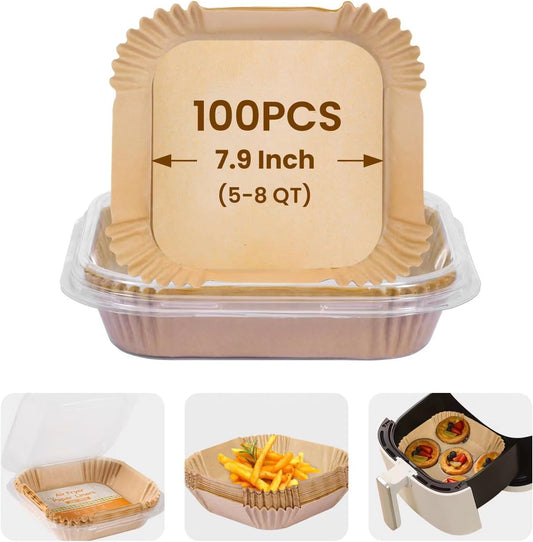 100 Non-Stick Air Fryer Liners: Easy Cleanup!