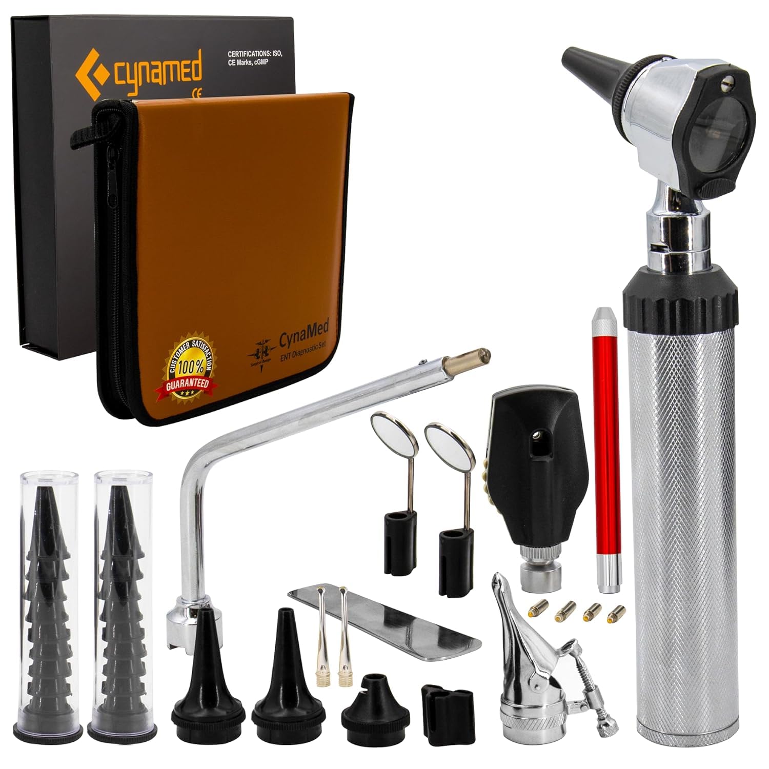 CynaMed ENT Diagnostic Kit - Complete Examination Instruments Set
