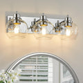 Tuscarora Chrome Vanity Light Fixture - 3 Light Bathroom Vanity