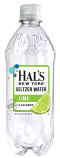 Hal's New York Seltzer Carbonated Lime Sparkling Water - Refreshing