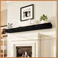 Avana Rustic Fireplace Mantle Shelf 72 in - Handcrafted Espresso