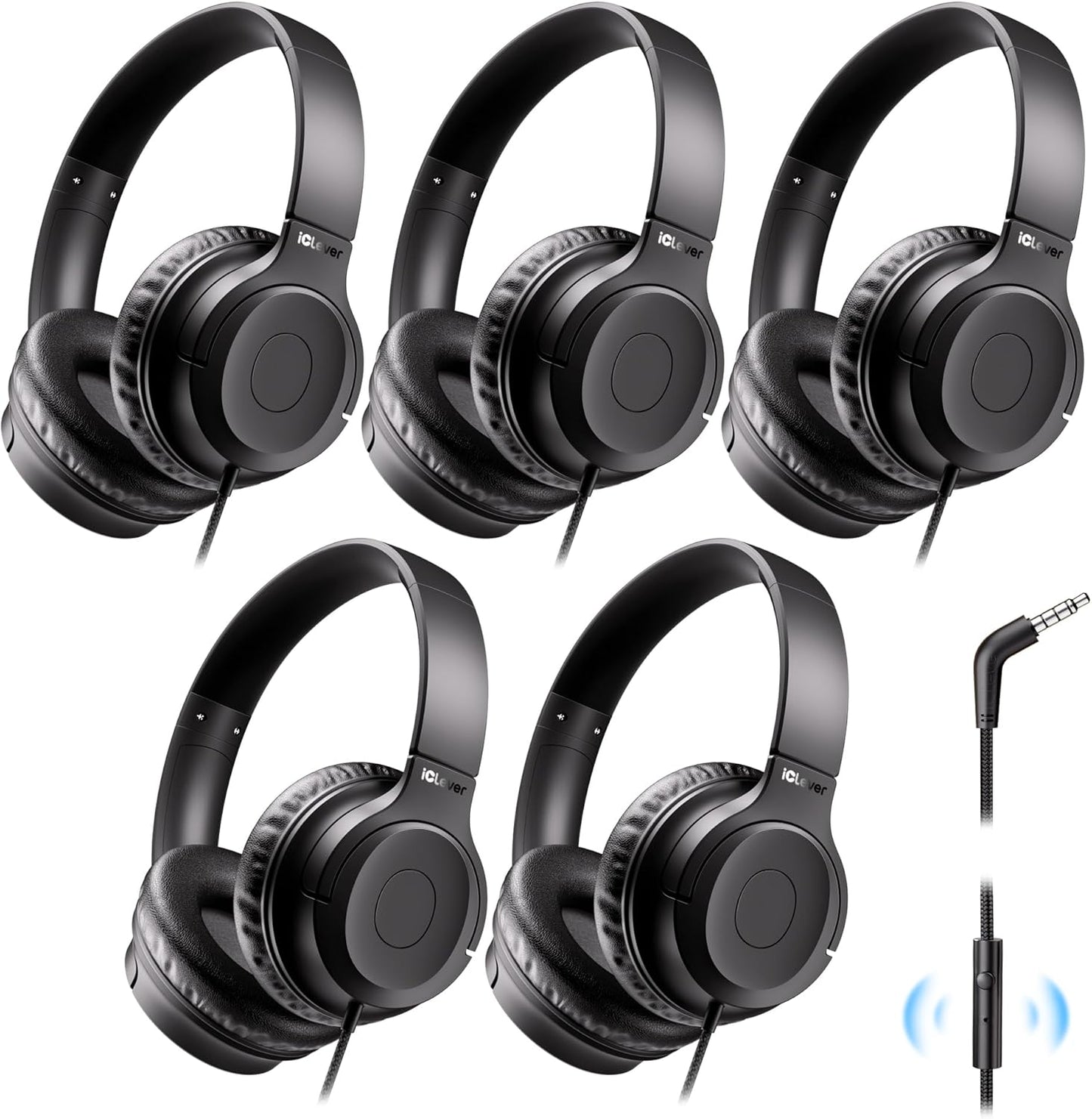 iClever Kids Headphones with Mic for Safe School Use