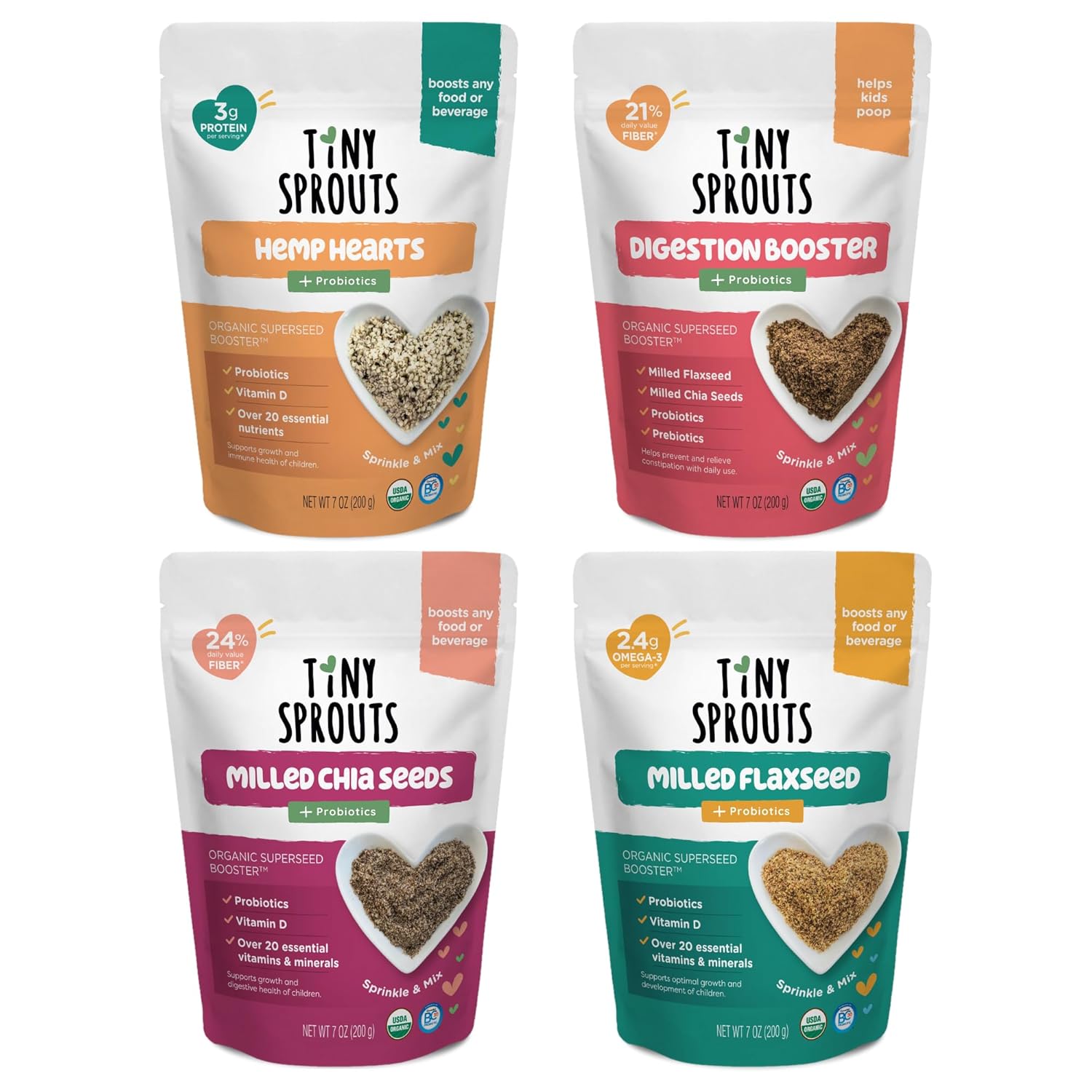 Superseed Variety Pack with Vitamin D and Probiotics for Kids