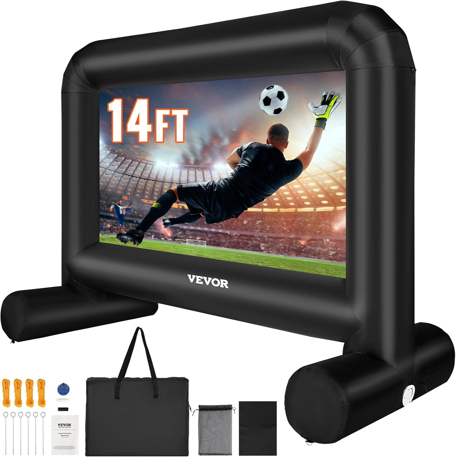 VEVOR Inflatable Movie Screen for Outdoor Parties and Events