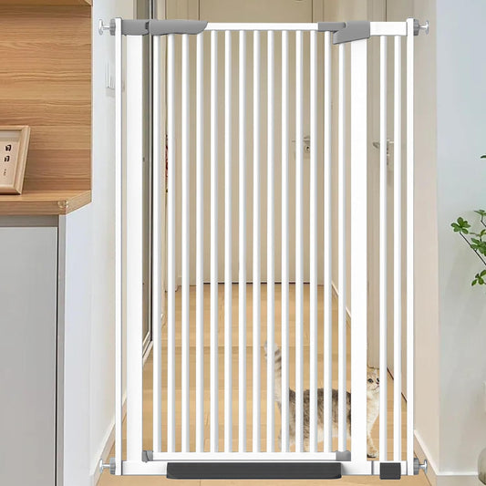 Extra Tall Auto-Close Cat Gate: Easy No-Drill Installation