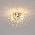 6-Light Sputnik Flush Mount Ceiling Light Fixture - Modern Gold