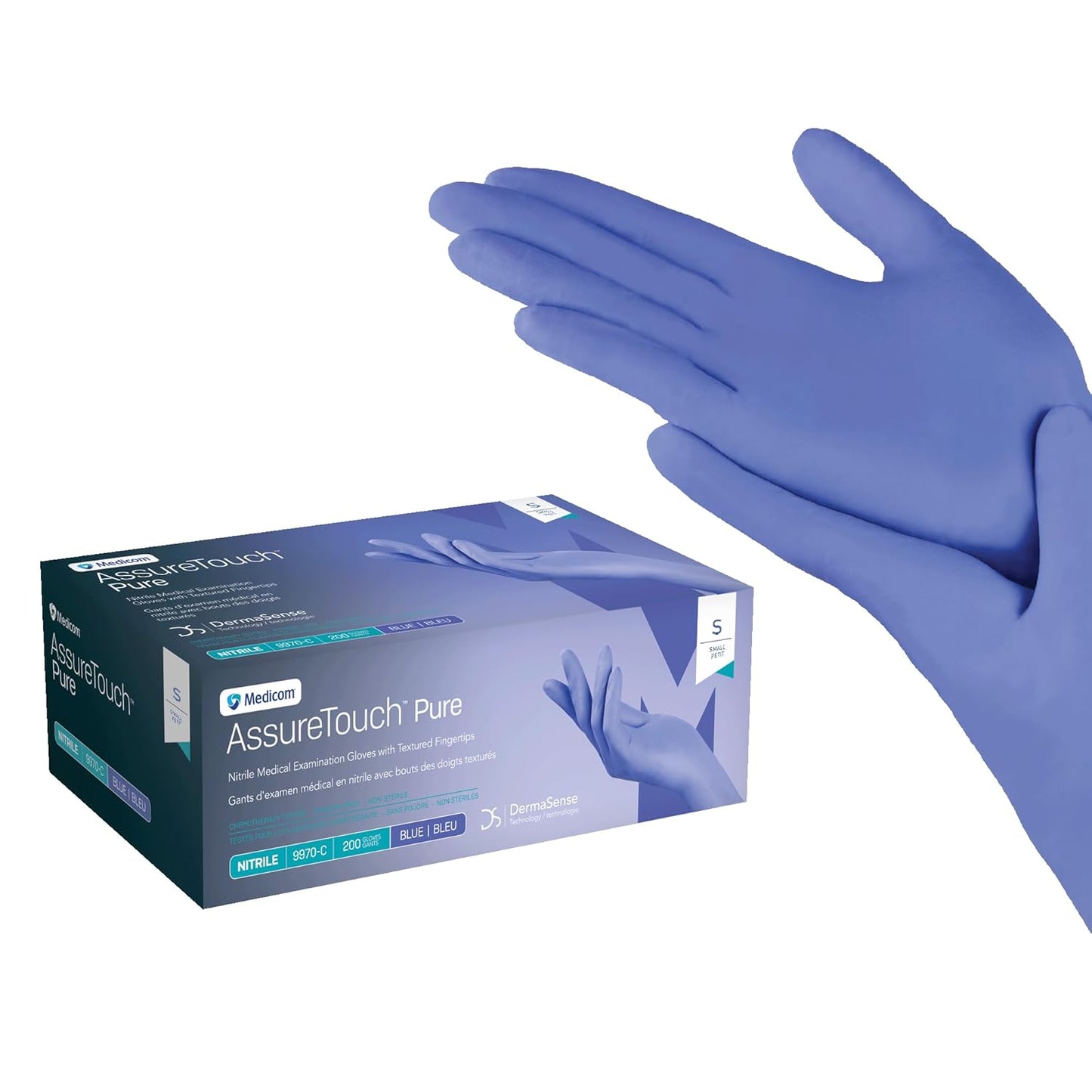 Medicom AssureTouch Small Nitrile Gloves 200ct