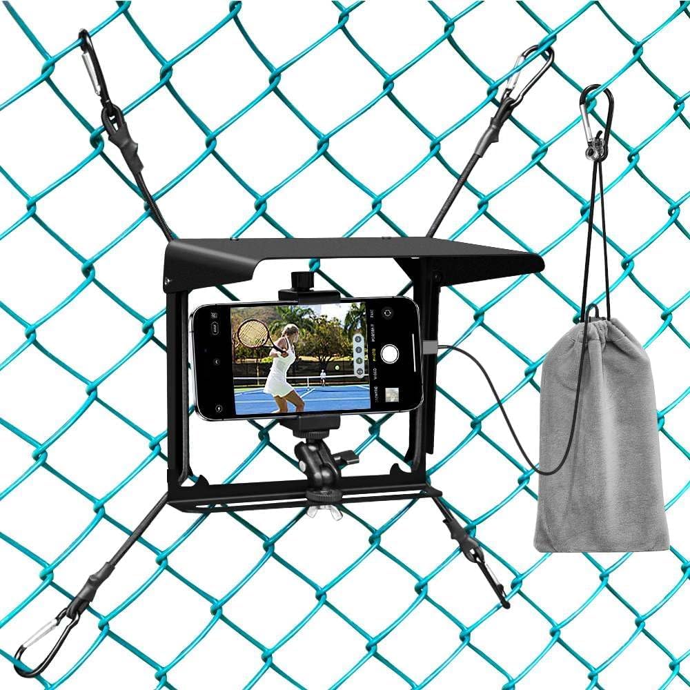 Phone Fence Mount with Shade for iPhone and Action Cameras
