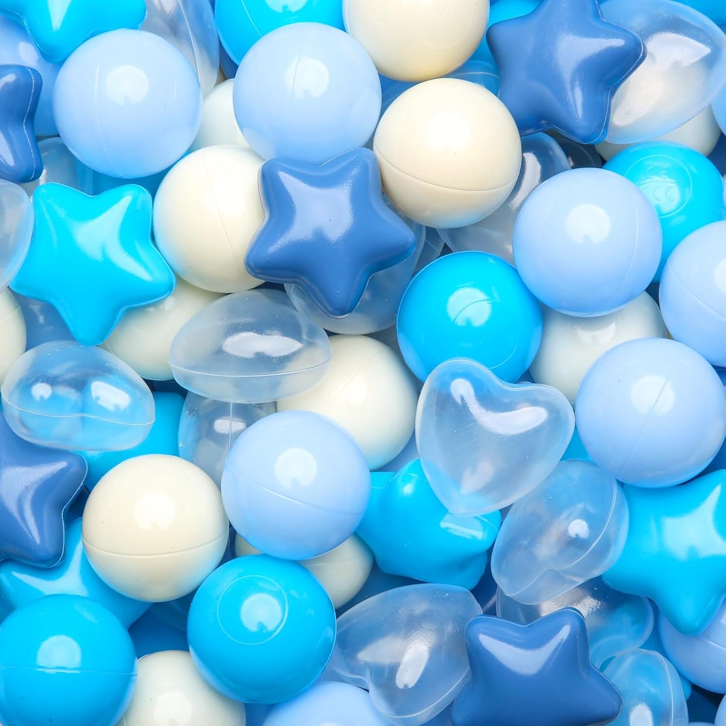 TRENDPLAY Ball Pit Balls for Toddlers - Fun Shapes & Colors