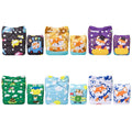 ALVABABY Baby Cloth Diapers 6 Pack with 12 Inserts - Reusable One Size