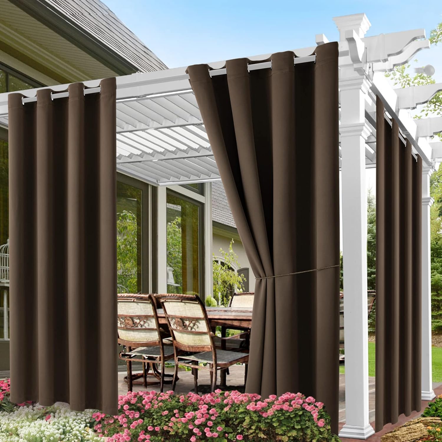 DIVA EN CAMINO DEC Waterproof Outdoor Curtains for Patio Use