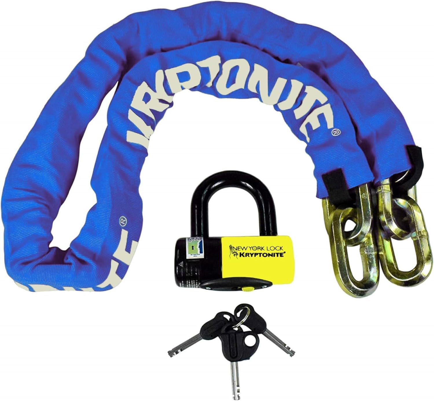 Kryptonite New York Fahgettaboudit Chain 1415 with Disc Lock