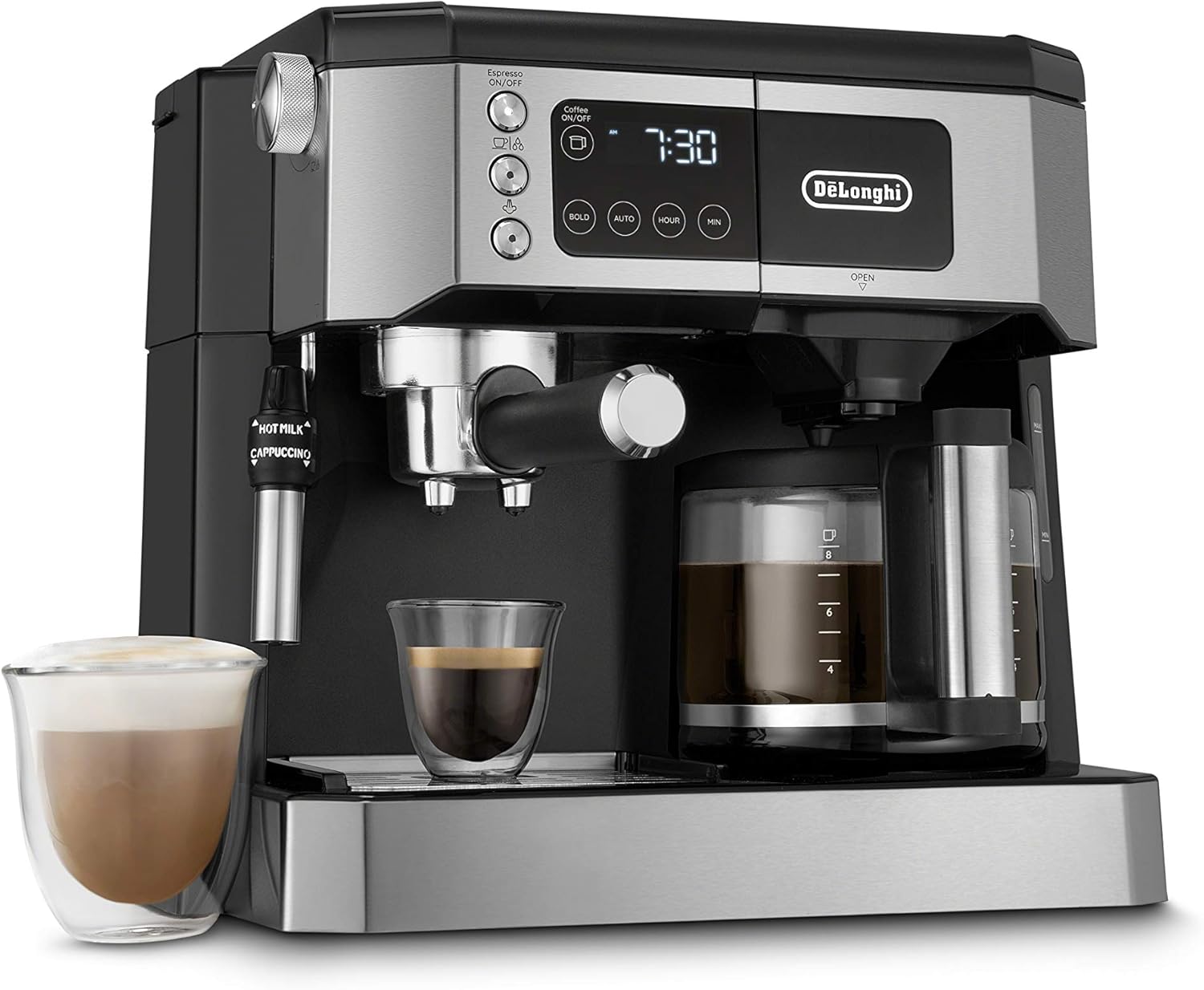 De'Longhi All-in-One Coffee Maker with Advanced Frother