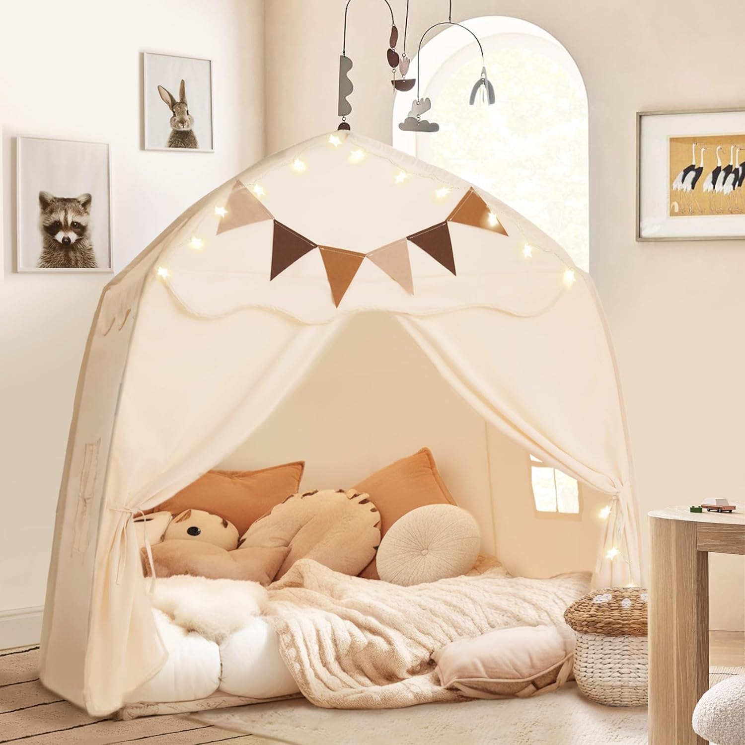 Little Dove Deluxe Toddler Tent with Lights - Portable & Spacious!