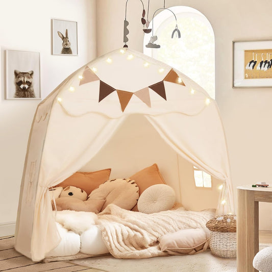 Little Dove Deluxe Toddler Tent with Lights - Portable & Spacious!