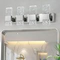 Modern LED Bathroom Vanity Light Fixtures 4 Light Chrome - Bright