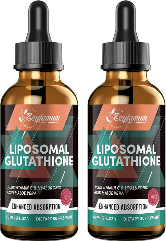 2000MG Liposomal Glutathione Liquid Drops for Detox & Skin