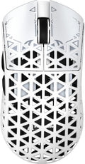 8K Carbon Fiber Wireless Gaming Mouse White - Ultra-Light 39g R5Ultra