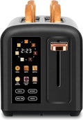 SEEDEEM Toaster 2 Slice with Touch Screen - Fast 7-Setting Toaster