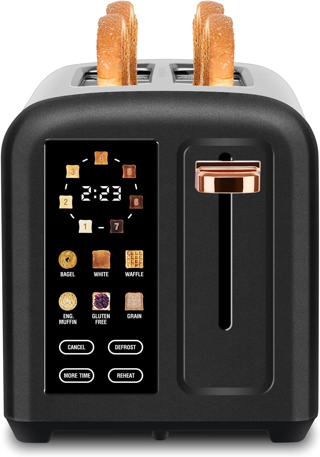 SEEDEEM Toaster 2 Slice with Touch Screen and 7 Shade Settings