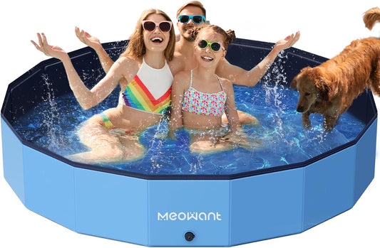 Meowant Foldable Dog Pools for Large Dogs - Durable & Portable
