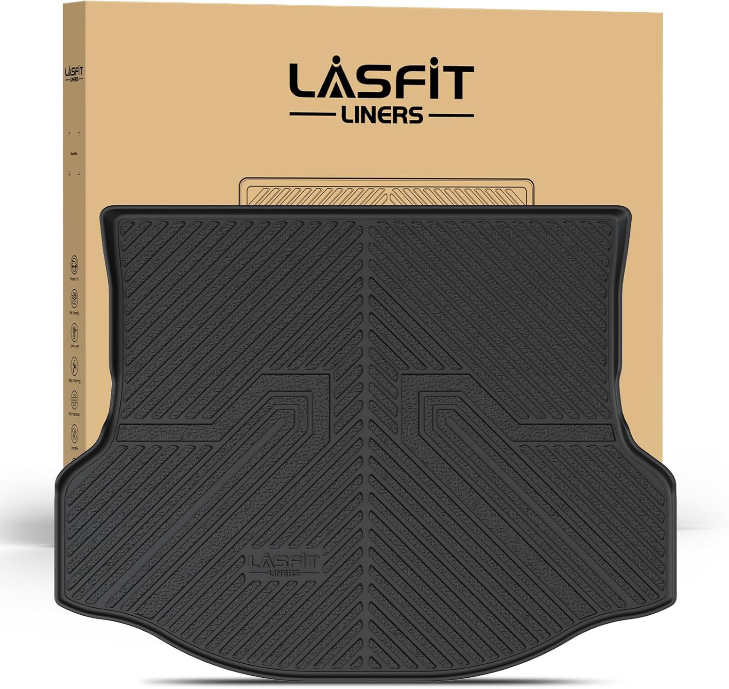LASFIT Trunk Mat for Toyota RAV4 2013-2018: All Weather Cargo Mat