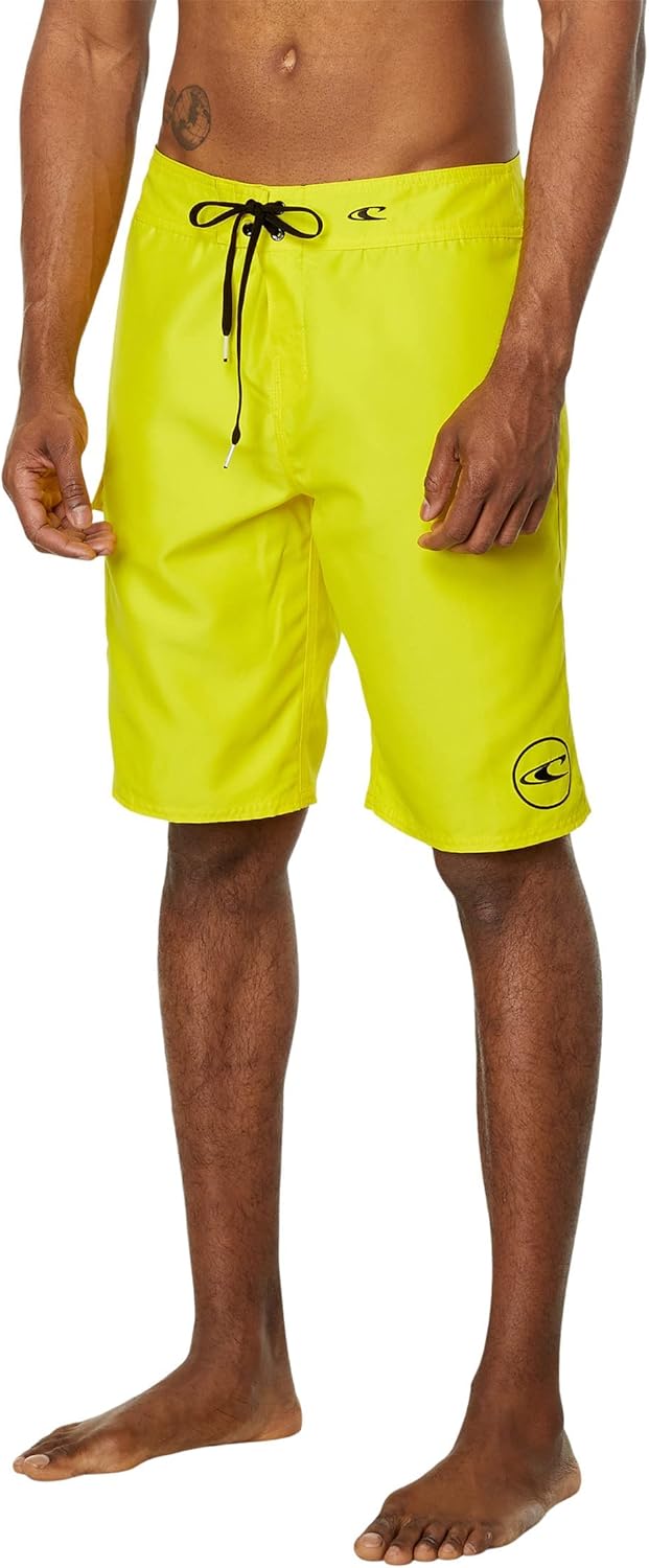 O'NEILL Men's 21 Inch Solid Boardshorts for Active Swimmers