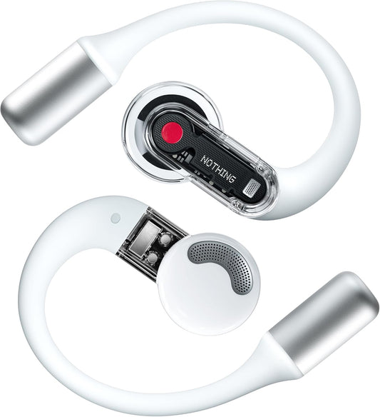 Cutting-Edge Open-Ear BT Earbuds, Clear Voice, Fast Charge