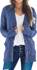 Open Front Chunky Knit Cardigan Sweater for Women - Cozy Layering