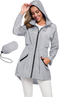 Avoogue Women's Long Raincoat with Hood - Lightweight (Style 8TQB)