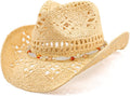 Stylish Cowboy Hats for Women and Men - Shapeable Brim Design