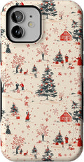 Casely iPhone 12/12 Pro Case Winter Nostalgia - Vintage Protective