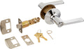 SCHLAGE Latitude Lever Keyed Entry Lock Bright Chrome - Sleek Security