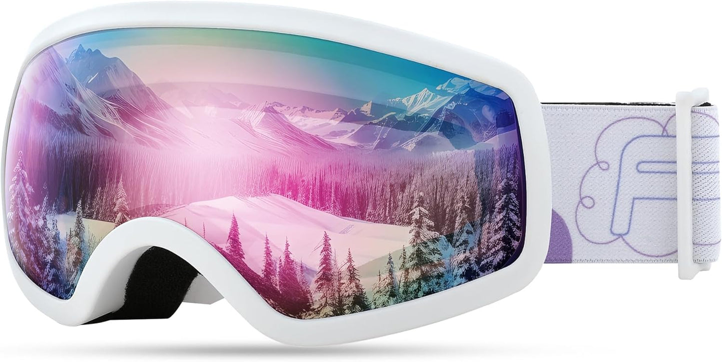 FEISEDY Kids Ski Goggles - Clear Vision, Maximum Protection