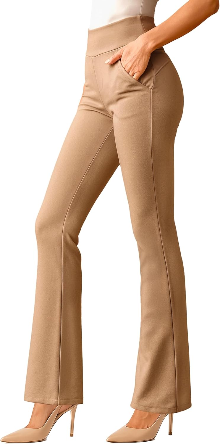 Conceited Stretch Slacks for Women - Tummy Control & Pockets