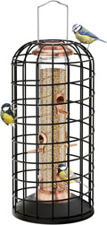 iBorn Squirrel Proof Bird Feeder - Heavy Duty 14 in Cage for Small