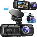 SUVCON Triple Dash Cam - 1080P Front/Rear/Interior, 32GB Card, HDR, G-Sensor