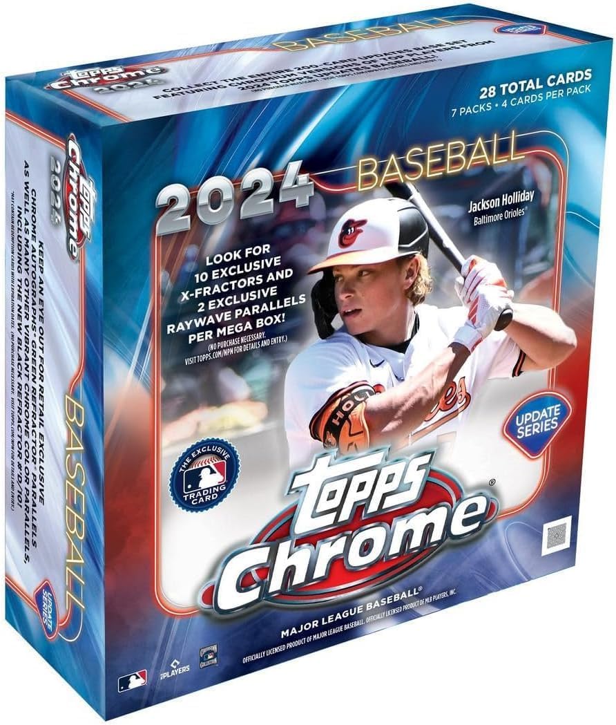 2024 Topps Chrome Update Baseball Mega Trading Card Box Review