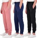 Girls Dry-Fit Jogger Sweatpants 3 Pack - Soft Athletic Comfort Real