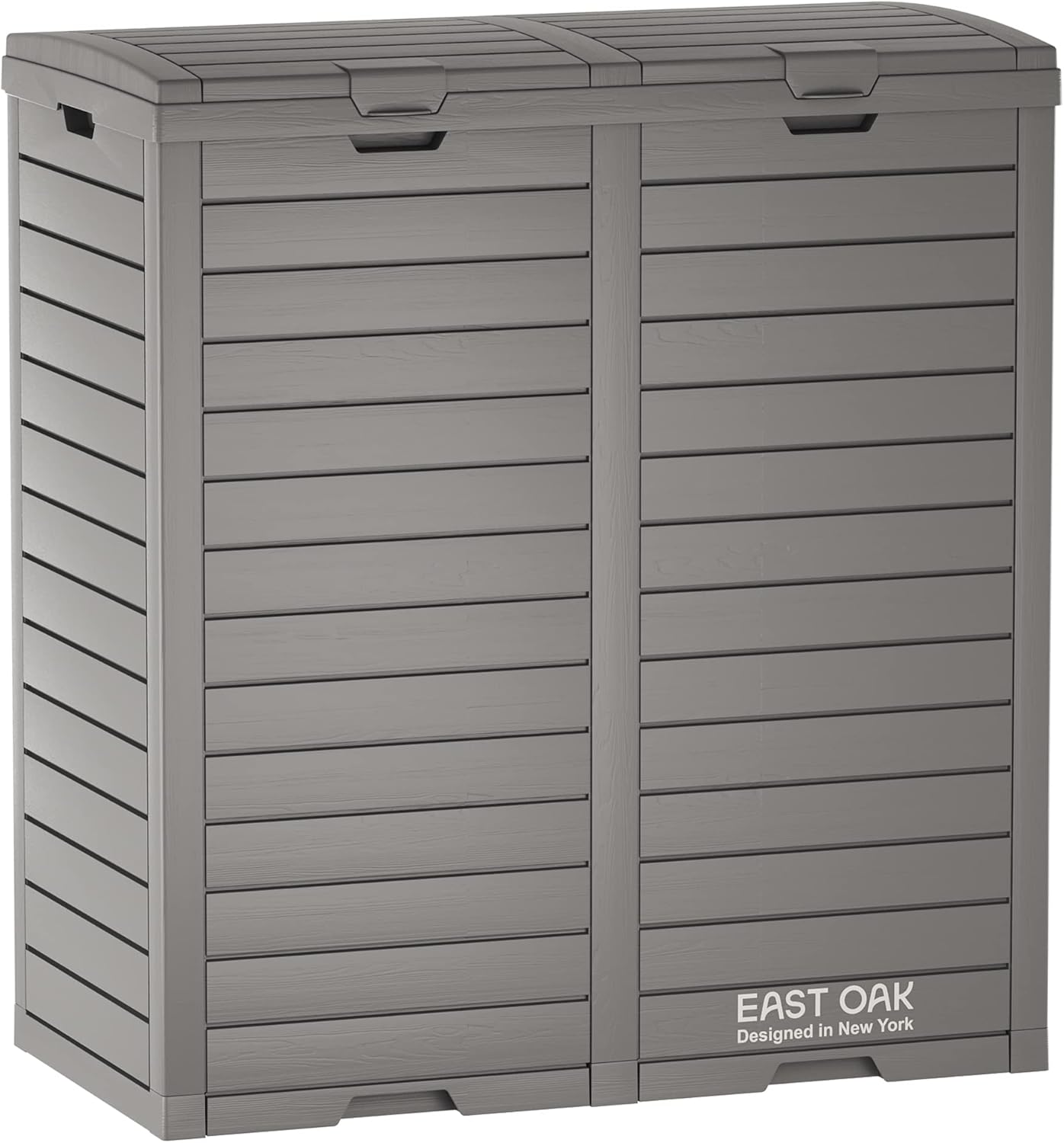 76 Gallon Outdoor Trash Can with Waterproof Resin Design