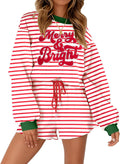 MYHALF Women's Christmas 2 Piece Sweat Shorts Set for 2025