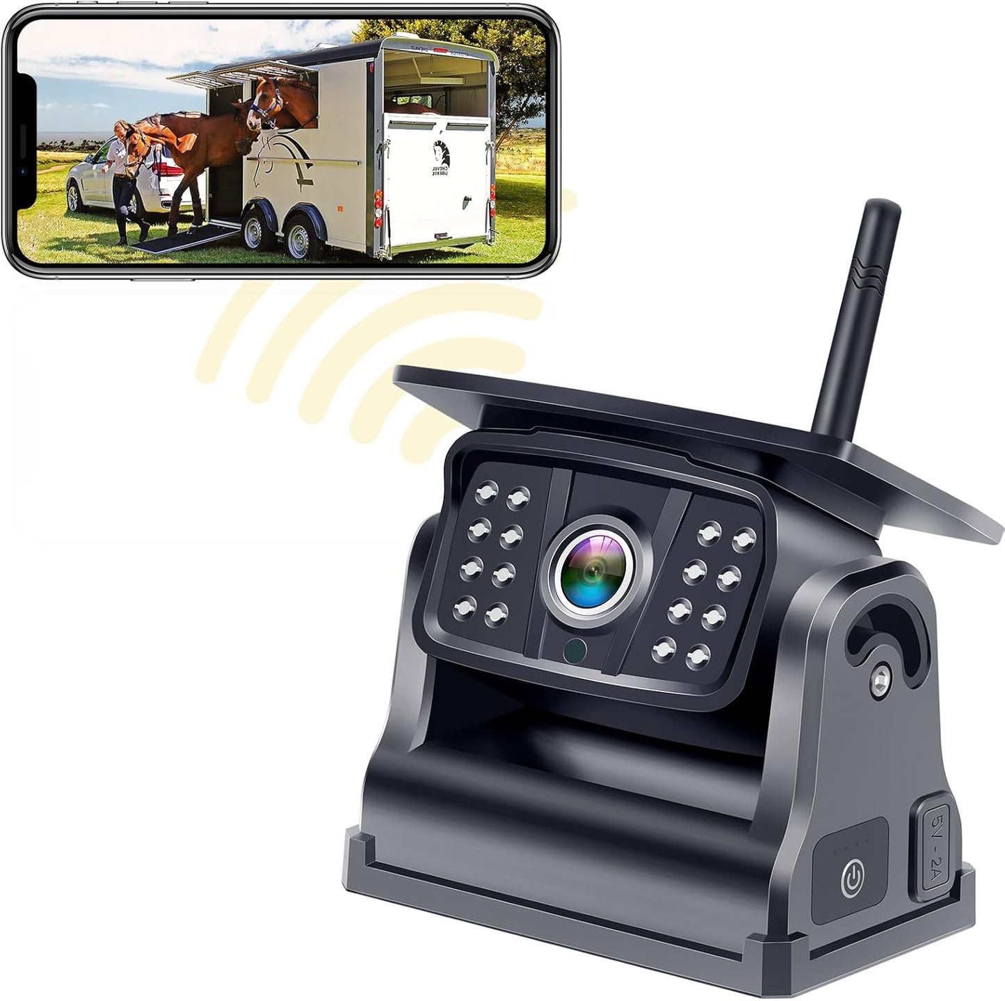 HD Solar Backup Cam | Night Vision | Easy Install