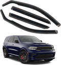4pcs Channel Window Visor Fit for 2011-2024 Dodge Durango - Smoke