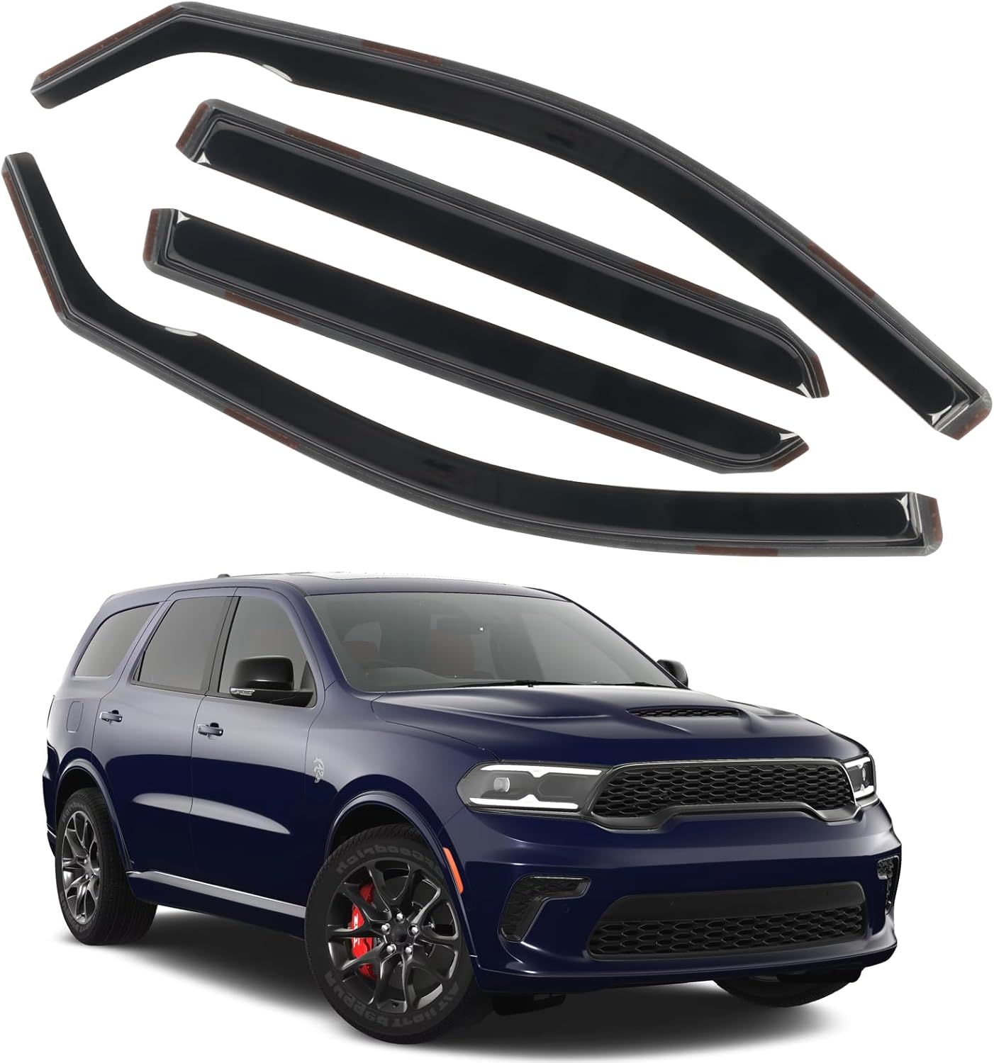 4pcs in Channel Window Visor for 2011-2024 Dodge Durango