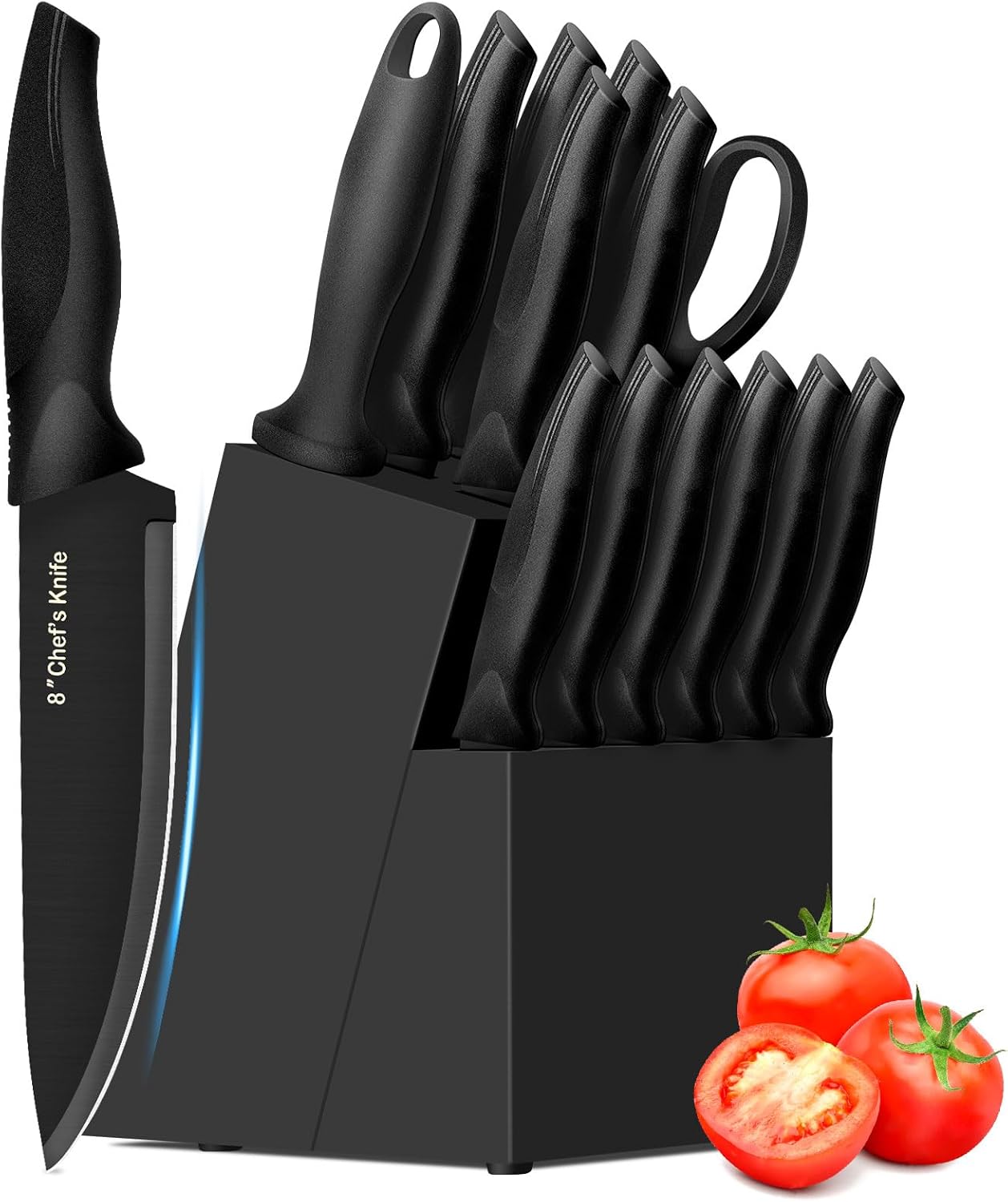 XANAPON Knife Set - 14 Pieces High Carbon Stainless Steel Cutlery