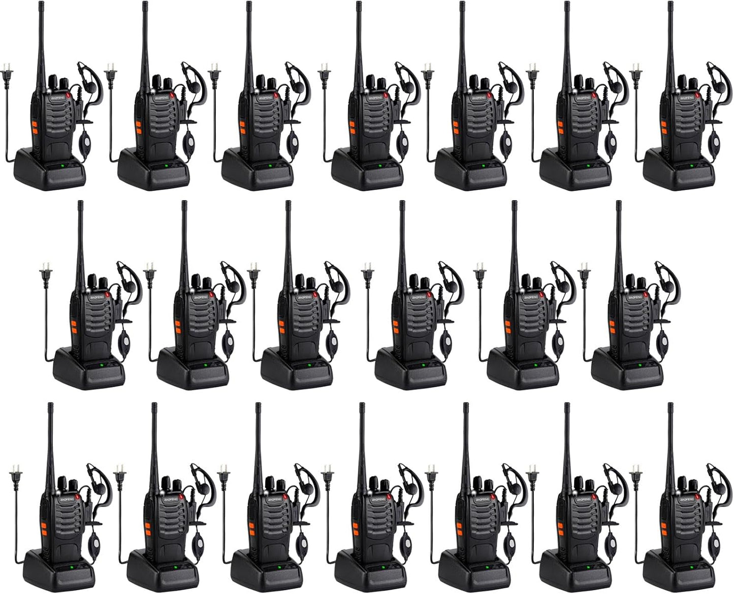 Baofeng Walkie Talkies 888S Rechargeable Long Range for Adults