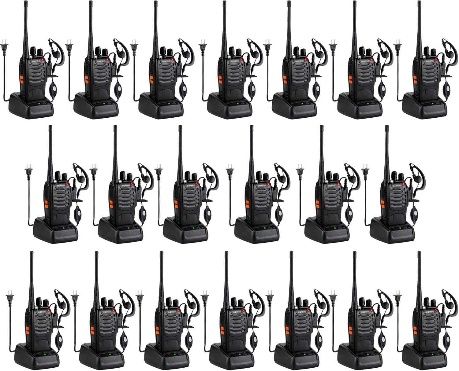 Baofeng Walkie Talkies 888S Rechargeable Long Range for Adults