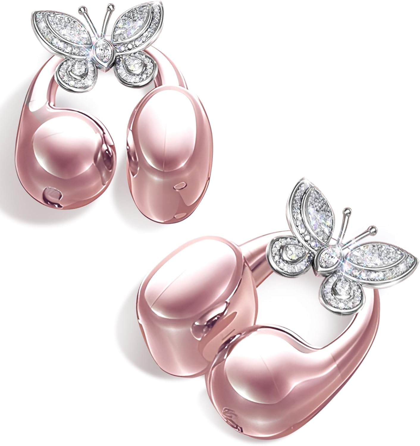 King Lucky Clip-on Earbuds Jewelry Wireless Bluetooth 5.4 for Women