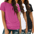 SUNBS Womens 3 Pack T-Shirts for Summer Casual Style and Comfort