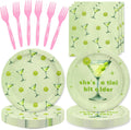 Martini Bachelorette Party Set - 48pcs Green Cocktail Supplies